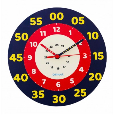 Eğitici Çocuk Duvar Saati 25 cm - Model 1 Eğitici Çocuk Duvar Saati 25 cm - Model 1