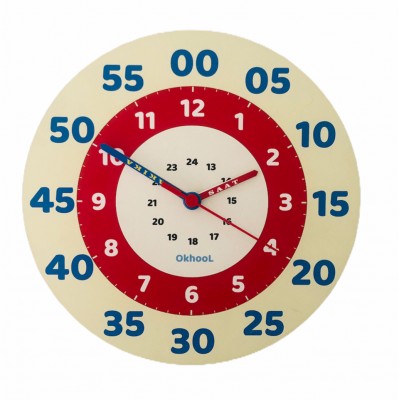 Eğitici Çocuk Duvar Saati 25 cm - Model 2 Eğitici Çocuk Duvar Saati 25 cm - Model 2