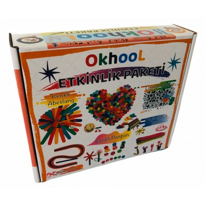 Etkinlik Paketi - Abeslang - Şönil - Oynar Göz- Quillling- Renkli Ponpon Etkinlik Paketi - Abeslang - Şönil - Oynar Göz- Quillling- Renkli Ponpon