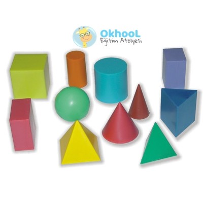 Geometrik Cisimler Seti - Plastik Geometrik Cisimler Seti - Plastik
