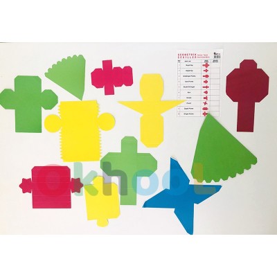 Geometrik Şekiller Açılımı Karton Maket Seti Geometrik Şekiller Açılımı Karton Maket Seti