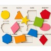 Geometrik Şekiller Puzzle 11 Parça Ahşap