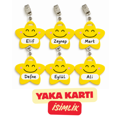 Yaka Kartı ve İsimlik Yıldız