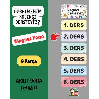 Kaçıncı Dersteyiz Panosu Magnet Kaçıncı Dersteyiz Panosu Magnet