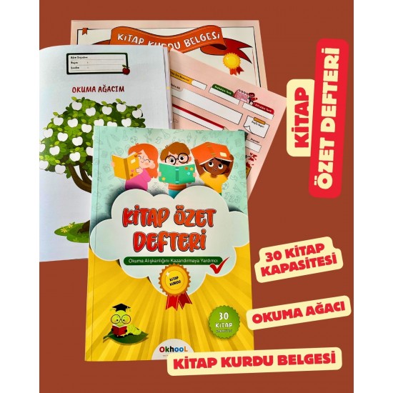 Kitap Özet Defteri Ciltli 