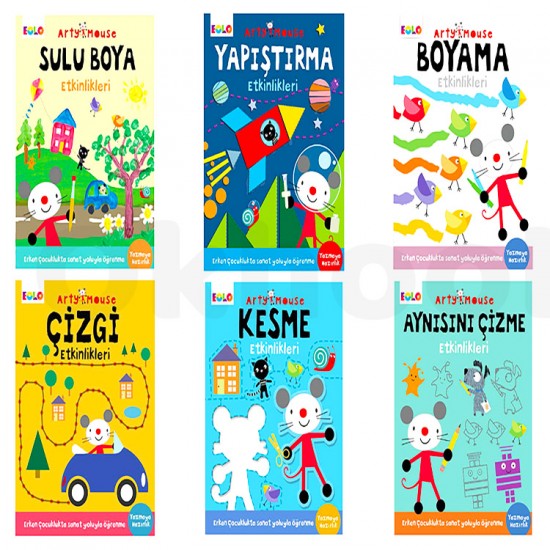 Okul Öncesi Etkinlik Kitapları Seti - Arty Mause Okul Öncesi Etkinlik Kitapları Seti - Arty Mause