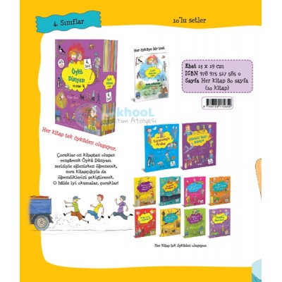 Öykü Dünyası - İlkokul 4.Sınıf Hikaye Seti -10 Kitap Öykü Dünyası - İlkokul 4.Sınıf Hikaye Seti -10 Kitap
