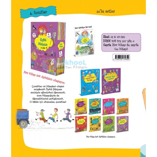 Öykü Dünyası - İlkokul 4.Sınıf Hikaye Seti -10 Kitap Öykü Dünyası - İlkokul 4.Sınıf Hikaye Seti -10 Kitap