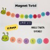Magnet Tırtıl - Ritmik Sayma ve Etkinlik Tırtılı - Ritmik Saymalar, Harf, Hece ve Kelime - 11 Parça Yaz Sil