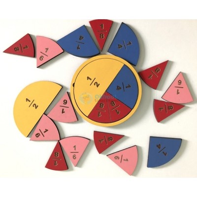 Kesir Takımı - Mini - 21 Parça Ahşap