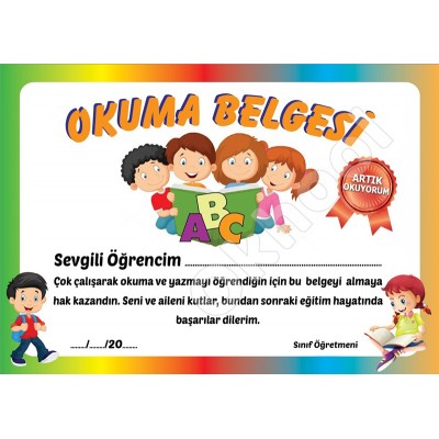 Okuma Belgesi Model 3 Okuma Belgesi Model 3