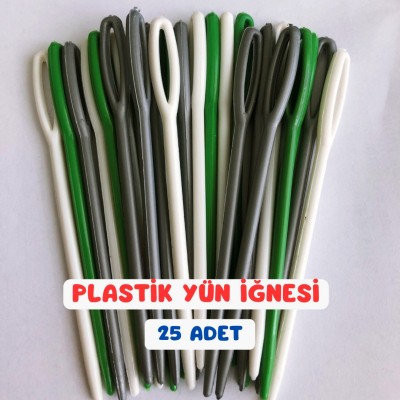 Plastik İğne - Yün İğnesi - 25 Adet