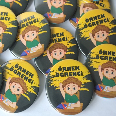 Örnek Öğrenci Erkek Rozeti 50 mm